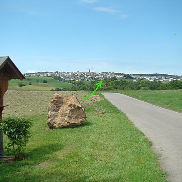 Blick auf Monzelfeld
