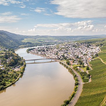 Blick vom Huxlayplateau auf die Mosel
