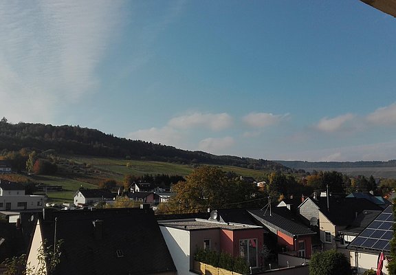 Ausblick vom Balkon