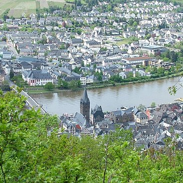 Blick auf die Mosel bei Bernkastel-Kues