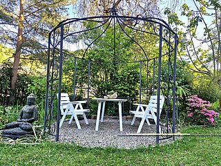 Pavillon am Teich
