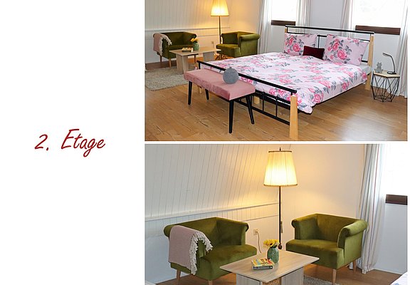 Schlafzimmer 2. Etage (ab 5 Personen)