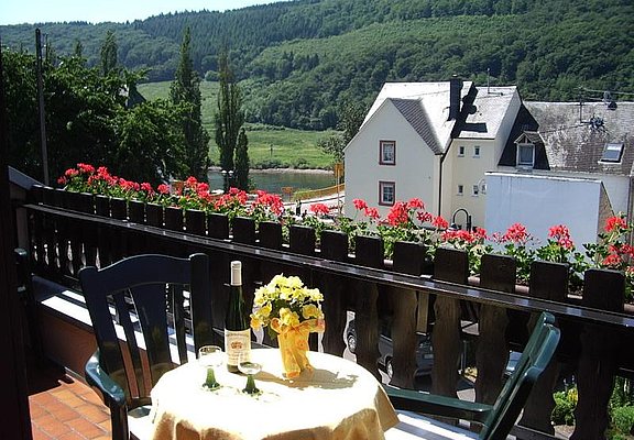 Blick vom Balkon